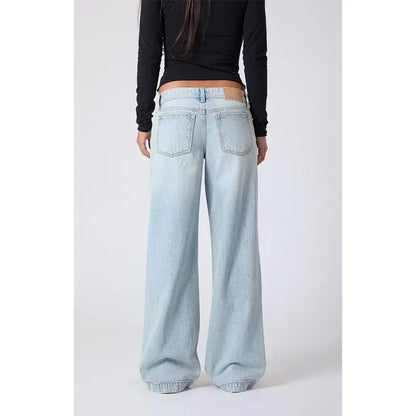 Pacsun Women'S Kaia Ultimate Low Rise Baggy Jeans Light Blue Wash